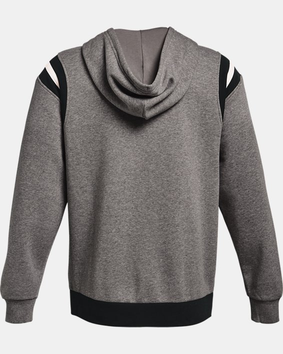 Sweat à capuche entièrement zippé UA Rival Fleece Alma Mater pour homme, Gray, pdpMainDesktop image number 6